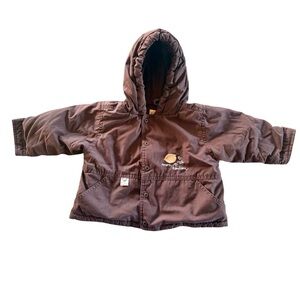 Dark Purple French Sergent Major Hooded Winter Puffer Jacket Size 12M